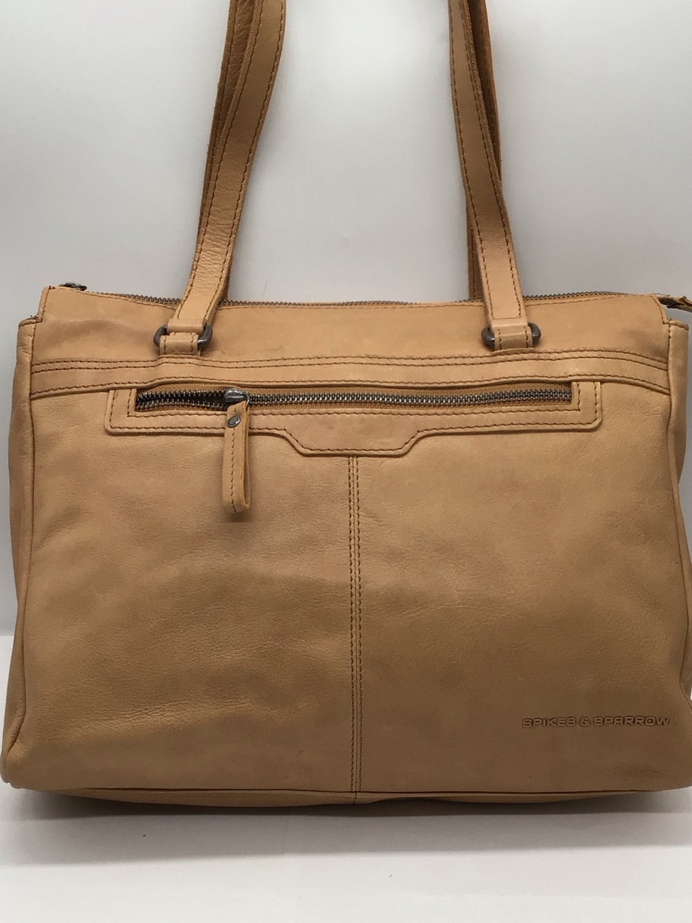 Spike & Sparrow Tan Leather Shoulder Tote